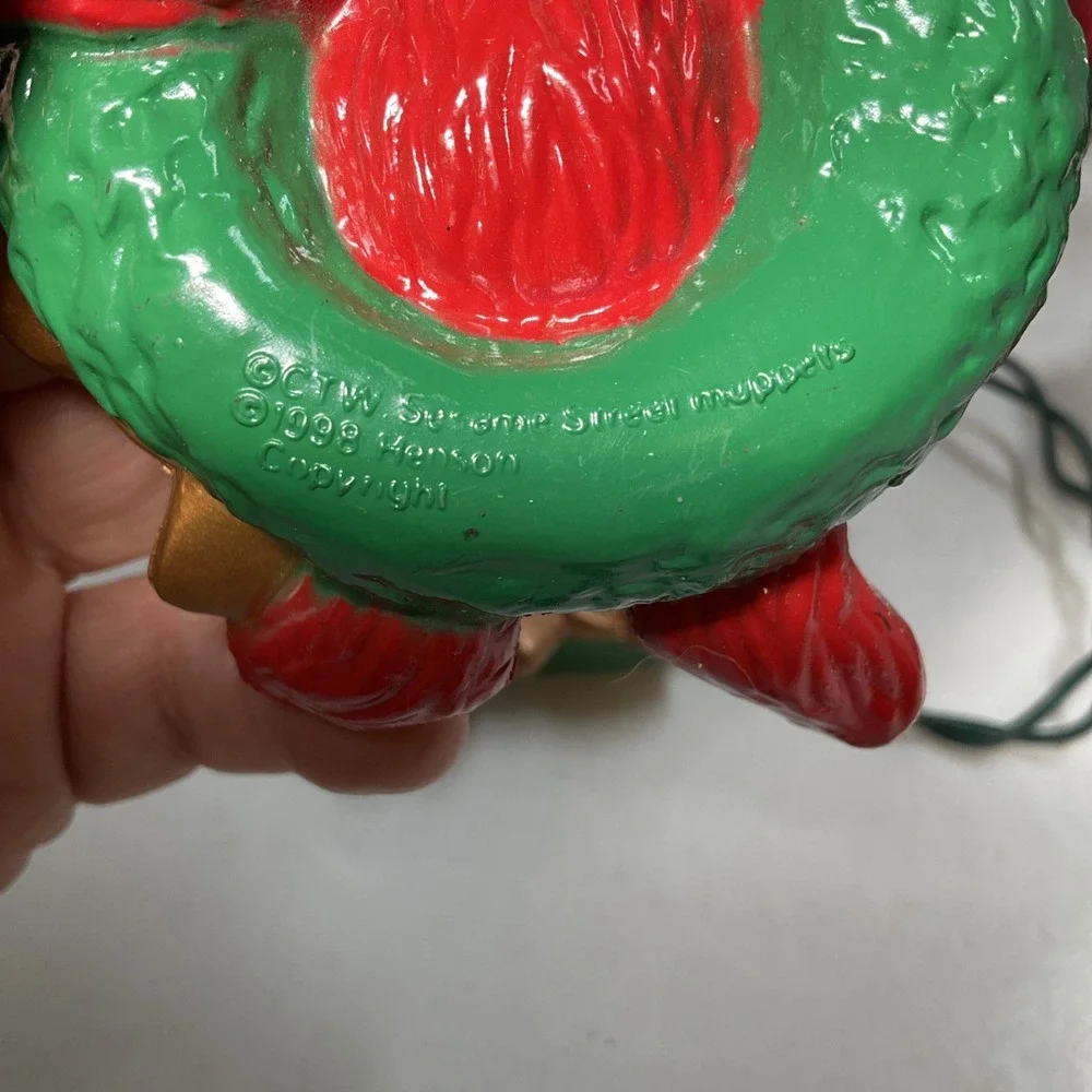 Elmo Sesame Street Christmas Light Set 10 Indoor/Outdoor 1998 Works Great - Picture 7 of 10